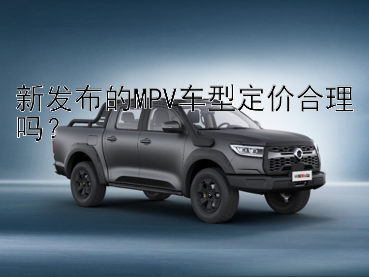 新发布的MPV车型定价合理吗？