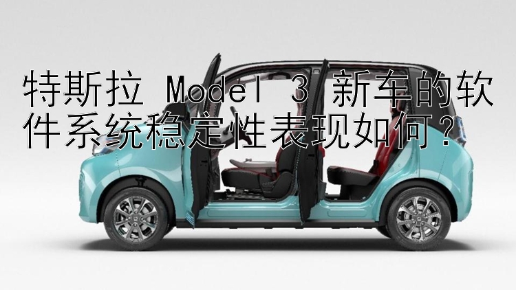 特斯拉 Model 3 新车的软件系统稳定性表现如何？