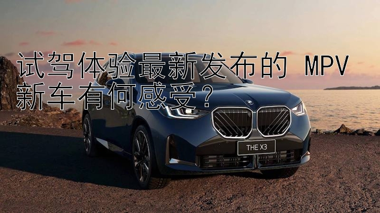 试驾体验最新发布的 MPV 新车有何感受？