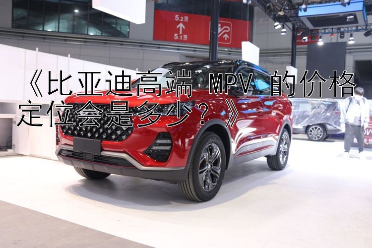 《比亚迪高端 MPV 的价格定位会是多少？》