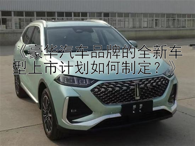 《豪华汽车品牌的全新车型上市计划如何制定？》